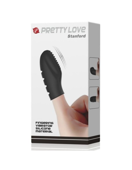 PRETTY LOVE - FLIRTATION DEDAL CON VIBRACIÓN STANFORD NEGRO Vibradores Dedo