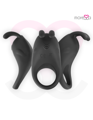 MORESSA - BRAD PREMIUM SILICONE RECARGABLE NEGRO Anillos con Vibración