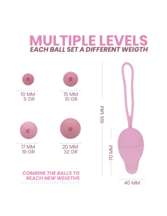 MORESSA - OSIAN THREE ENTRENAMIENTO SUELO PELVICO 85 gr PREMIUM SILICONA LILA Bolas Silicona 2