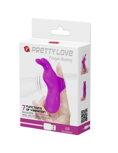 PRETTY LOVE - SMART DEDAL RECARGABLE CON RABBIT Vibradores Dedo
