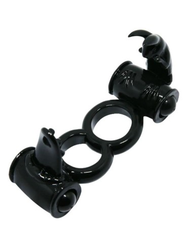 BAILE - SWEET RING ANILLO DOBLE CON RABBIT DOBLE Anillos con Vibración