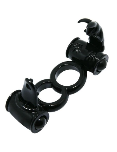 BAILE - SWEET RING ANILLO DOBLE CON RABBIT DOBLE Anillos con Vibración