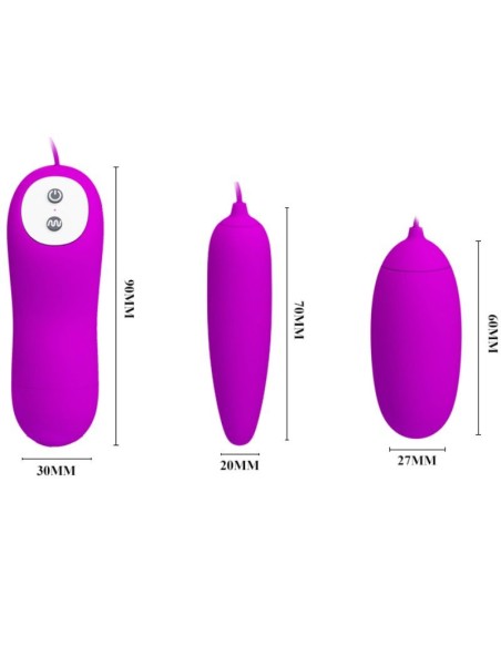 PRETTY LOVE - IRMA HUEVO VIBRADOR DOBLE Para Clítoris