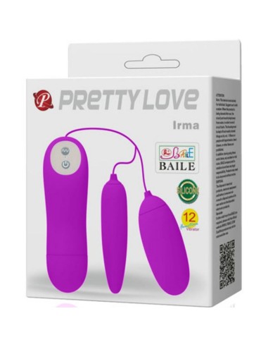 PRETTY LOVE - IRMA HUEVO VIBRADOR DOBLE Para Clítoris