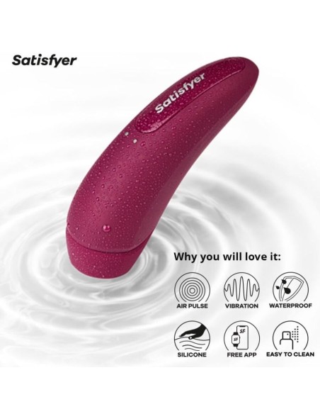 SATISFYER - CURVY 1 ROJO ROSADO 