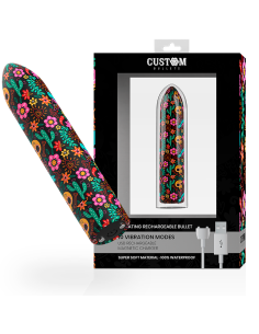 CUSTOM BULLETS - BALA RECARGABLE SKULL 10 INTENSIDADES