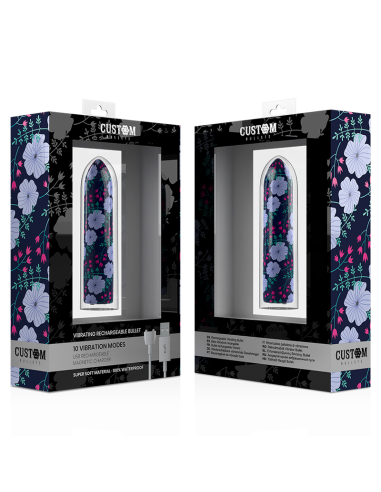 CUSTOM BULLETS - BALA RECARGABLE SPRING 10 INTENSIDADES Balas vibradoras