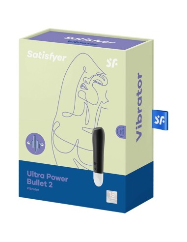 SATISFYER - ULTRA POWER BULLET 2 BALA VIBRADORA NEGRA Balas vibradoras