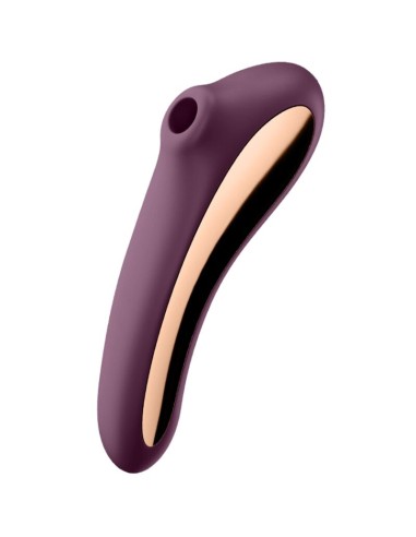 SATISFYER - DUAL KISS ESTIMULADOR CLITORIS PURPURA Succionadores sin vibración