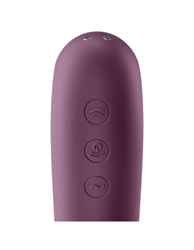 SATISFYER - DUAL KISS ESTIMULADOR CLITORIS PURPURA Succionadores sin vibración