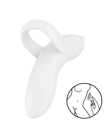 SATISFYER - BOLD LOVER DEDAL VIBRADOR BLANCO Vibradores Dedo