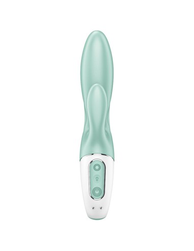 SATISFYER - AIR PUMP BUNNY 5+ VIBRADOR RABBIT INFLABLE APP VERDE Vibradores con APP
