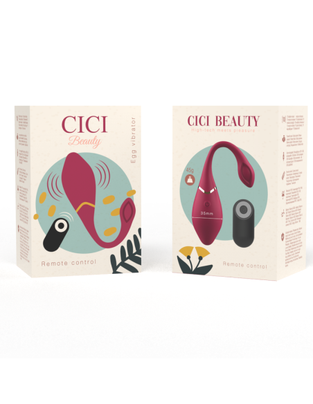 CICI BEAUTY - PREMIUM SILICONE EGG VIBRATOR REMOTE CONTROL Vibradores control remoto