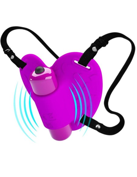 PRETTY LOVE - MASAJEADOR DE CLÍTORIS HEARTBEAT 10 MODOS DE VIBRACIÓN MORADO Estimuladores