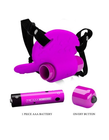 PRETTY LOVE - MASAJEADOR DE CLÍTORIS HEARTBEAT 10 MODOS DE VIBRACIÓN MORADO Estimuladores