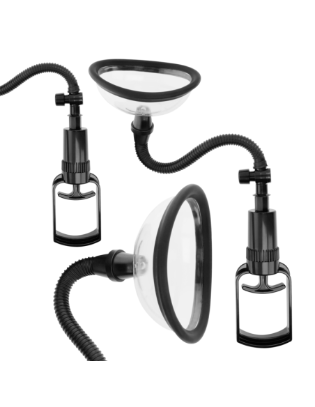 INTENSE - PUMP BOMBA MANUAL VAGINAL CON DOS COPAS INTERCAMBIABLES Vaginas con vibración