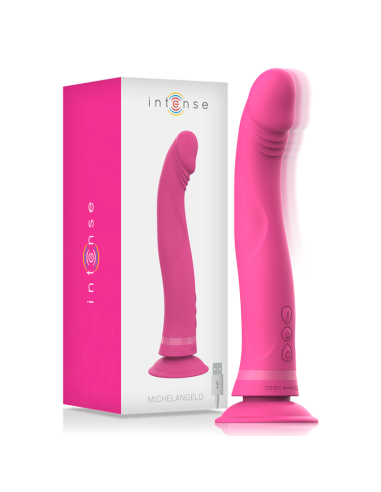INTENSE - MICHELANGELO DILDO VIBRADOR SILICONA ROSA Rotadores y vibradores