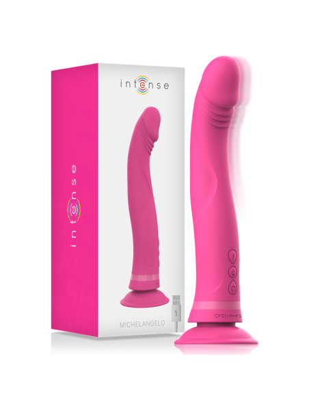 INTENSE - MICHELANGELO DILDO VIBRADOR SILICONA ROSA Rotadores y vibradores