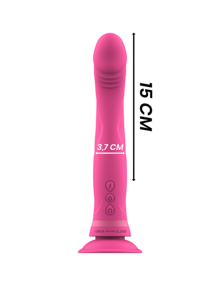 INTENSE - MICHELANGELO DILDO VIBRADOR SILICONA ROSA Rotadores y vibradores