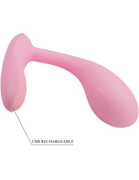 PRETTY LOVE - BAIRD G-SPOT 12 VIBRACIONES RECARGABLE ROSA APP Vibradores con APP