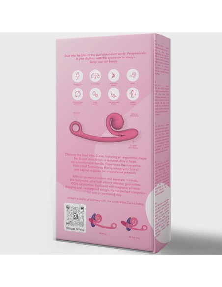 SNAIL VIBE - CURVE VIBRADOR ROSA Vibradores HI-TECH