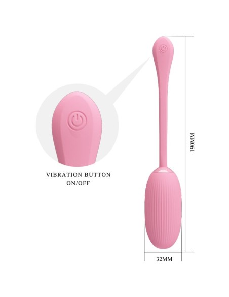 PRETTY LOVE - DOREEN HUEVO VIBRADOR RECARGABLE ROSA Huevos vibradores