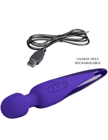 PRETTY LOVE - ANTONY YOUTH VIBRADOR WAND EFECTO CALOR VIOLETA Vibrador WAND