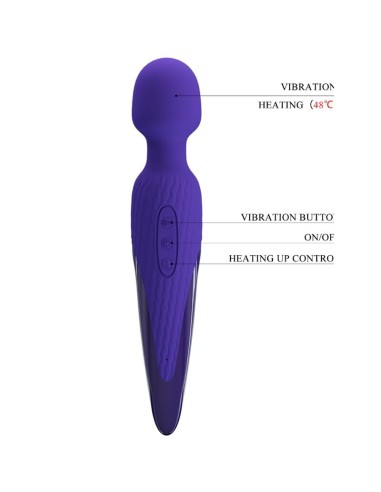 PRETTY LOVE - ANTONY YOUTH VIBRADOR WAND EFECTO CALOR VIOLETA Vibrador WAND