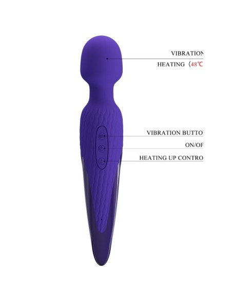 PRETTY LOVE - ANTONY YOUTH VIBRADOR WAND EFECTO CALOR VIOLETA Vibrador WAND