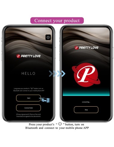 PRETTY LOVE - NYMPH HUEVO VIBRADOR CONTROLADO POR APP VIOLETA Huevos vibradores