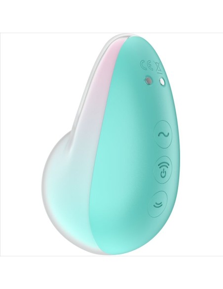 SATISFYER - PIXIE DUST AZUL ESTIMULADOR AIR PLUSE Succionadores sin vibración
