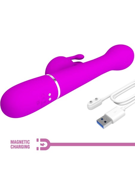 PRETTY LOVE - DEJON VIBRADOR RABBIT 3 EN 1 MULTIFUNCIÓN VIOLETA Vibradores Rabbit