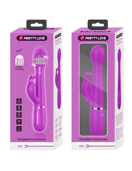 PRETTY LOVE - DEJON VIBRADOR RABBIT 3 EN 1 MULTIFUNCIÓN VIOLETA Vibradores Rabbit
