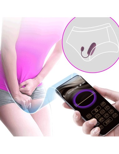 PRETTY LOVE - NYMPH HUEVO VIBRADOR CONTROLADO POR APP LILA Vibradores con APP