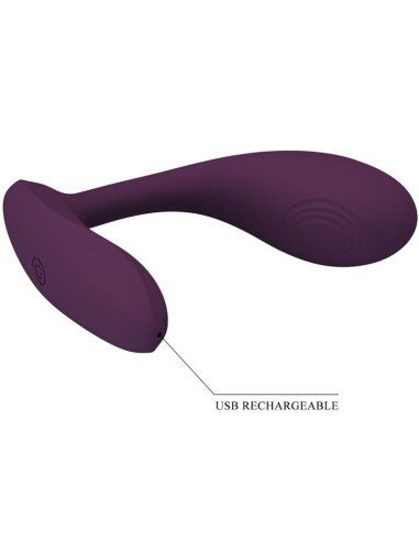 PRETTY LOVE - BAIRD G-SPOT 12 VIBRACIONES RECARGABLE LILA APP Vibradores con APP