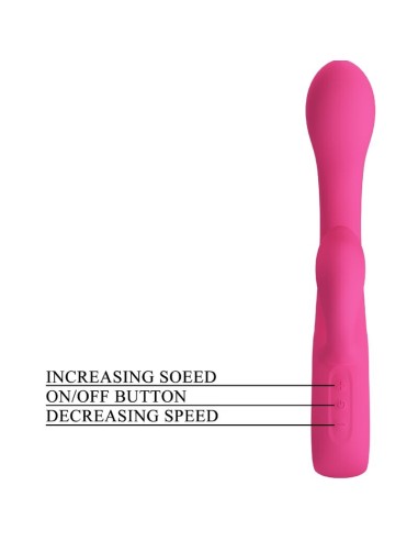 PRETTY LOVE - FRITZ VIBRADOR RABBIT 12 VIBRACIONES ROSA Vibradores Rabbit