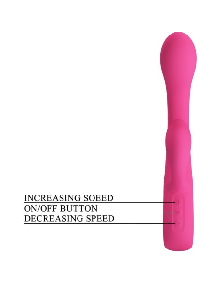 PRETTY LOVE - FRITZ VIBRADOR RABBIT 12 VIBRACIONES ROSA Vibradores Rabbit