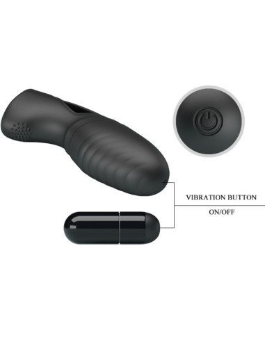 PRETTY LOVE - ALAN VIBRADOR DE DEDO SILICONA NEGRO Vibradores Dedo
