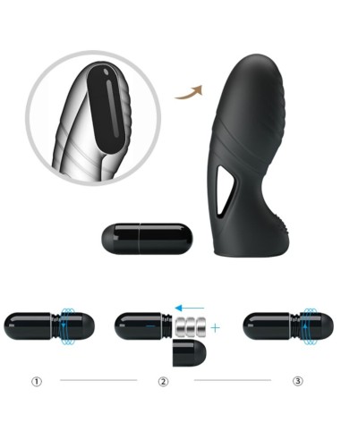 PRETTY LOVE - ALAN VIBRADOR DE DEDO SILICONA NEGRO Vibradores Dedo
