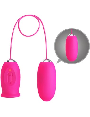 PRETTY LOVE - DAISY HUEVO VIBRADOR + LENGUA ESTIMULADORA DE CLÍTORIS ROSA Huevos vibradores