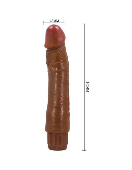BAILE - DYBBUK VIBRADOR REALÍSTICO 24 CM MULATO Vibradores HI-TECH