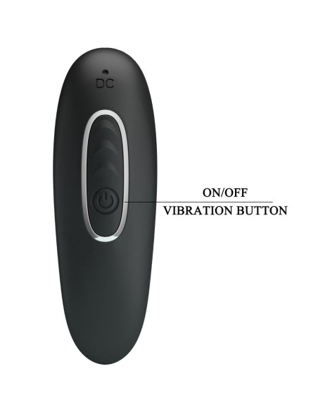 PRETTY LOVE - CORBAN VIBRADOR ANAL 10 VIBRACIONES NEGRO Vibradores Clásicos anales o vaginales