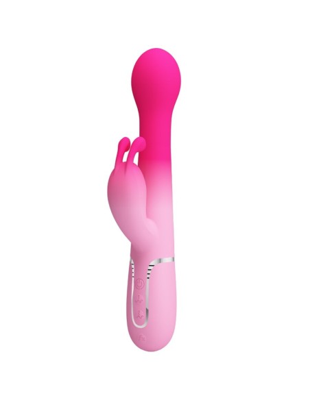 PRETTY LOVE - DEJON VIBRADOR RABBIT 3 EN 1 MULTIFUNCIÓN ROSA Vibradores HI-TECH