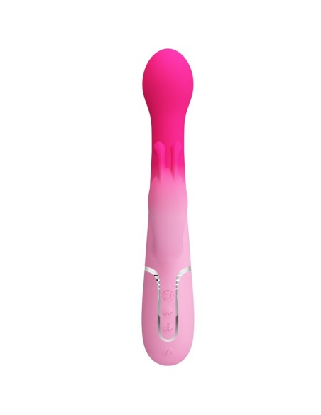 PRETTY LOVE - DEJON VIBRADOR RABBIT 3 EN 1 MULTIFUNCIÓN ROSA Vibradores HI-TECH