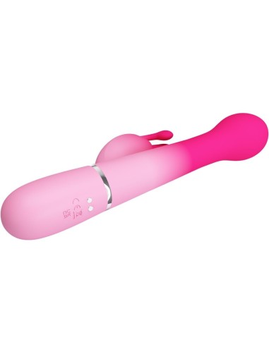 PRETTY LOVE - DEJON VIBRADOR RABBIT 3 EN 1 MULTIFUNCIÓN ROSA Vibradores HI-TECH