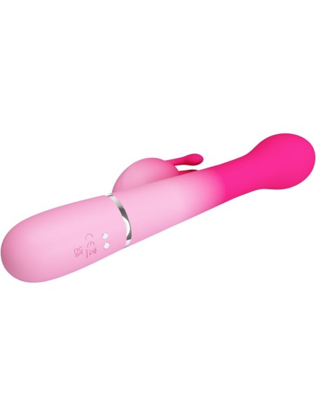 PRETTY LOVE - DEJON VIBRADOR RABBIT 3 EN 1 MULTIFUNCIÓN ROSA Vibradores HI-TECH