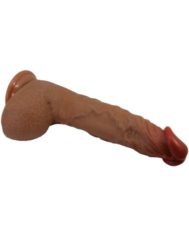BAILE - BEAUTIFUL WILKS VIBRADOR REALÍSTICO DE 5 CONFIGURACIONES 25 CM MULATO Vibradores HI-TECH