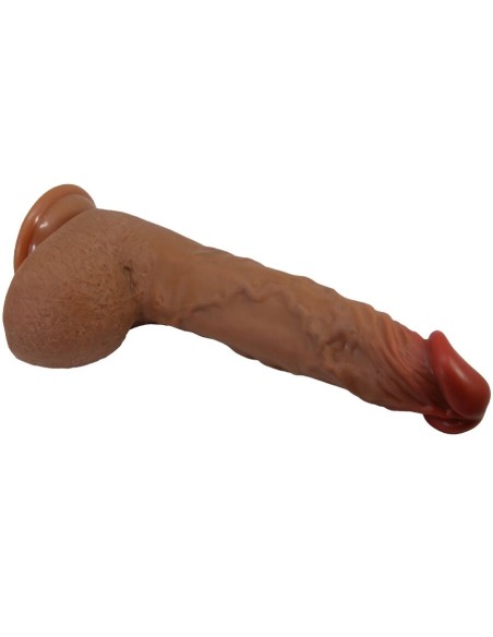 BAILE - BEAUTIFUL WILKS VIBRADOR REALÍSTICO DE 5 CONFIGURACIONES 25 CM MULATO Vibradores HI-TECH