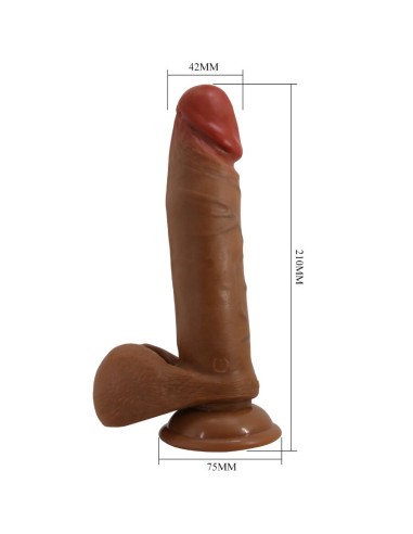 BAILE - ABEL DILDO REALÍSTICO 21 CM MULATO Vibradores Realísticos