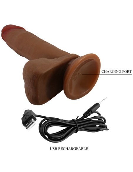 BAILE - ABEL DILDO REALÍSTICO 21 CM MULATO Vibradores Realísticos